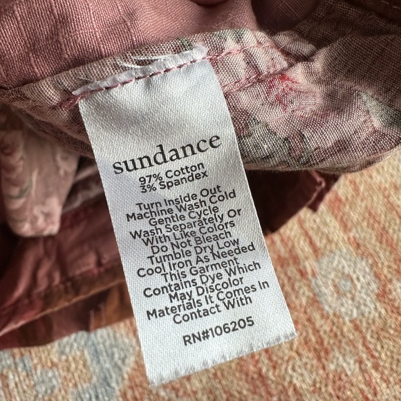 Sundance Quincy Ripstop barrel leg pants pink brown camo size P10 - Picture 3 of 8